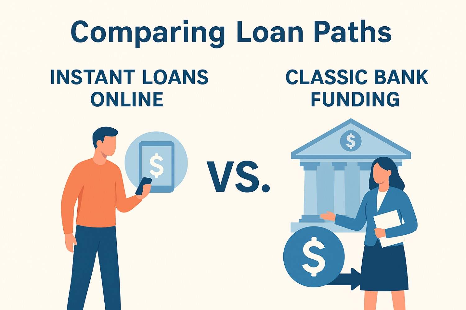 Instant Loans Online vs. Classic Bank Funding